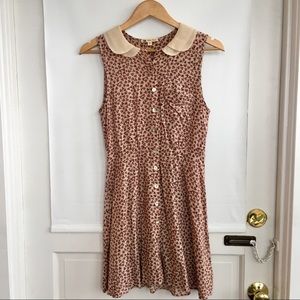 Floral dress with Peter Pan collar